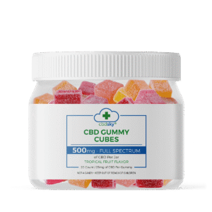 CBD Gummies Cubes 25mg Full Spectrum - 20ct