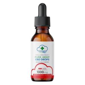 Hemp CBD Oil Drops 1000mg 30ml Mint Flavor Full Spectrum