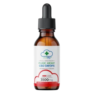 Hemp CBD Oil Drops 3500mg 30ml Mint Flavor Full Spectrum