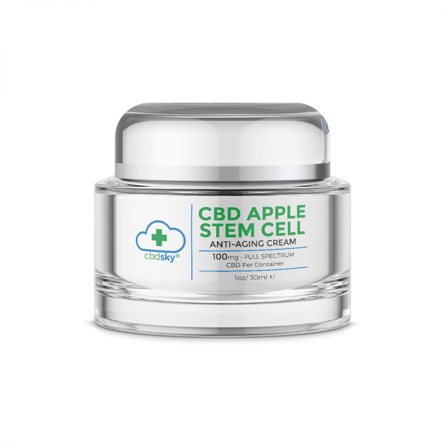 Anti Aging CBD Face Cream Apple Stem Cells 30ml 1oz–100mg Full Spectrum