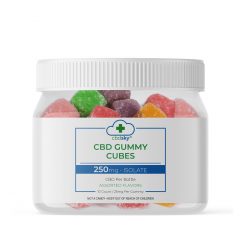 CBD Gummy Cubes 250mg 10 count – Isolate