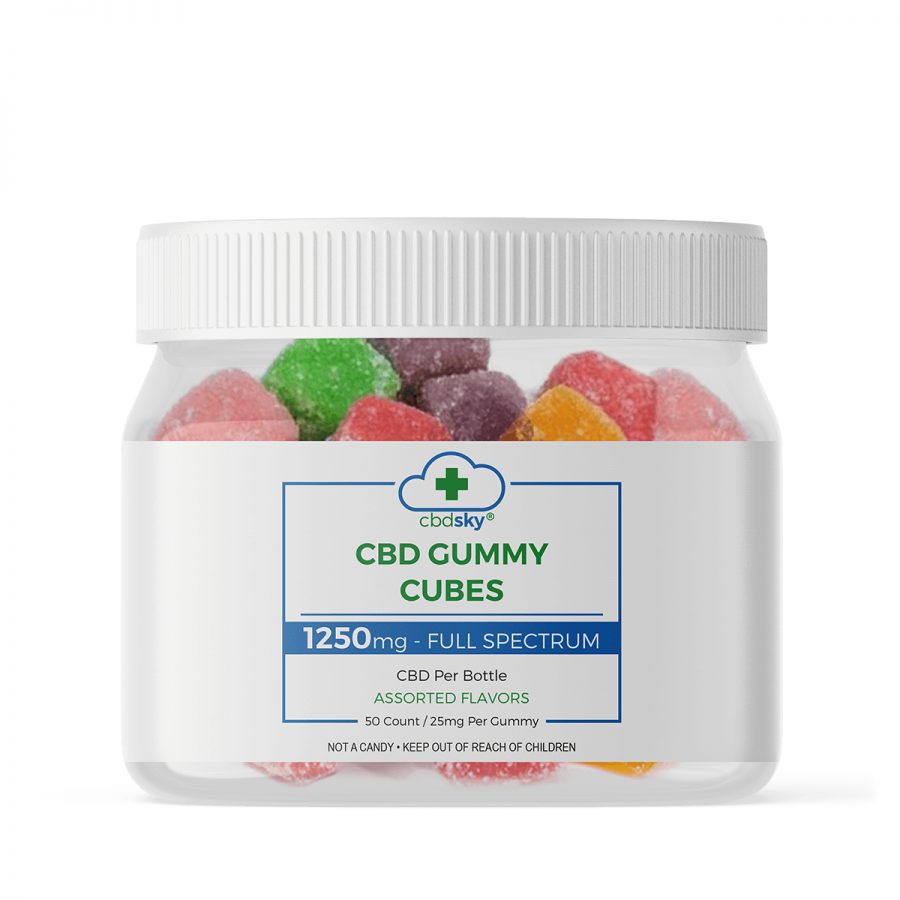 Gummy cubes 50count 1250mg full spectrum